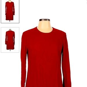 Red viscose, Ralph Lauren dress, size 4